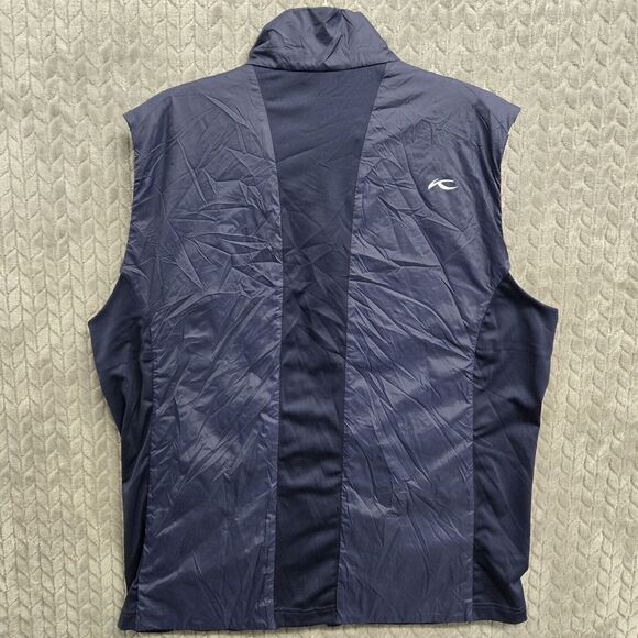 KJUS Mens Radiation Vest Golf Blue Size 54 XL WCAS Company Logo - Picture 9 of 10